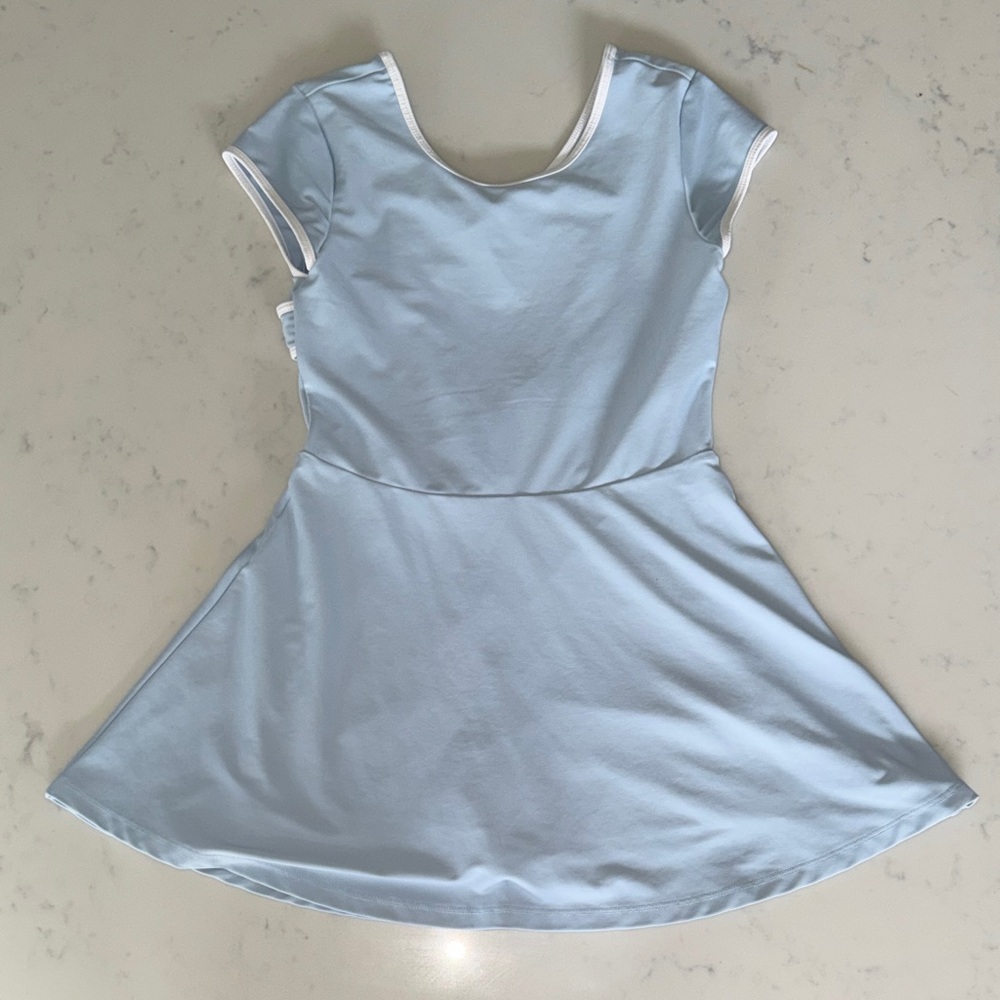 Old Navy Light Blue Short Sleeve Skater Dress for Girls